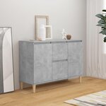 VIDAXL Buffet gris beton 101x35x70 cm bois d'ingenierie