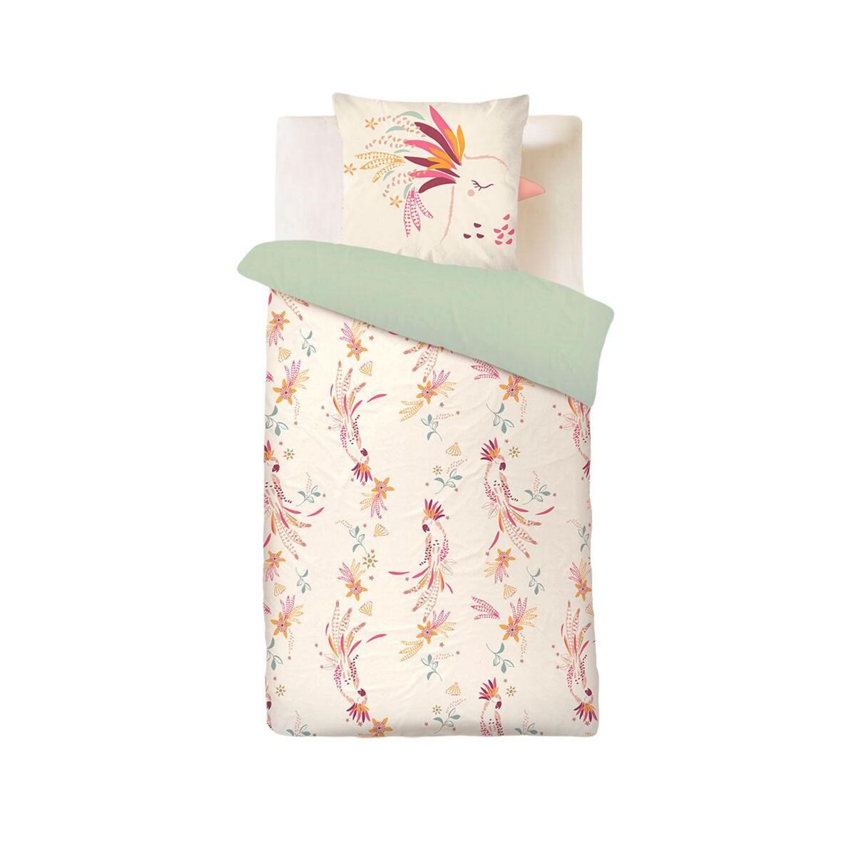 Petit Béguin Housse de couette enfant + taie d'oreiller Fiesta