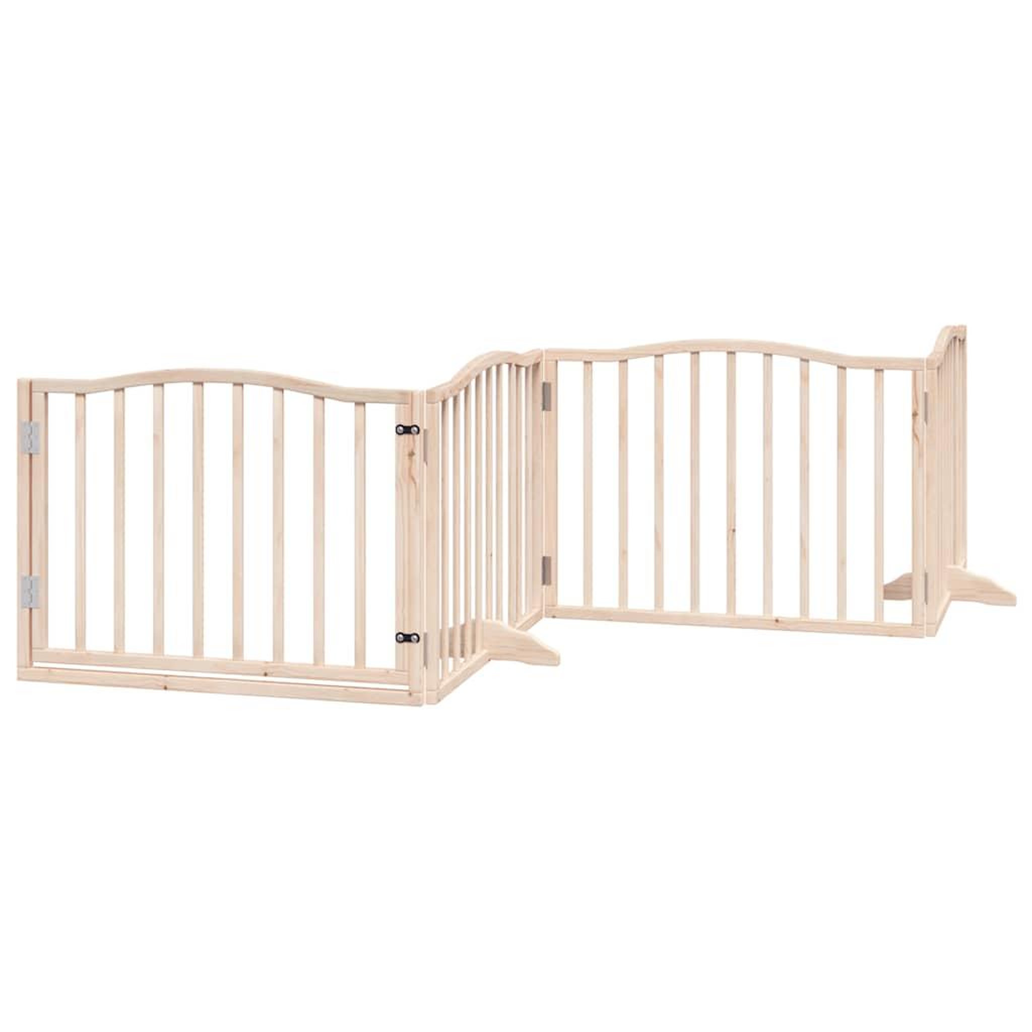 Voir la diapositive 4 : VIDAXL Barriere pour chien porte pliable 12 panneaux bois de peuplier
