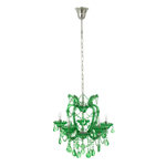 Paris Prix Lustre en Verre  Antique  57cm Vert Émeraude
