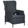 Voir la diapositive 4 : VIDAXL Ensemble a manger 9 pcs avec coussins resine tressee gris fonce