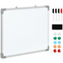 Voir la diapositive 1 : HOMCOM HOMCOM Tableau blanc aimante magnetique cadre aluminium 60x45cm