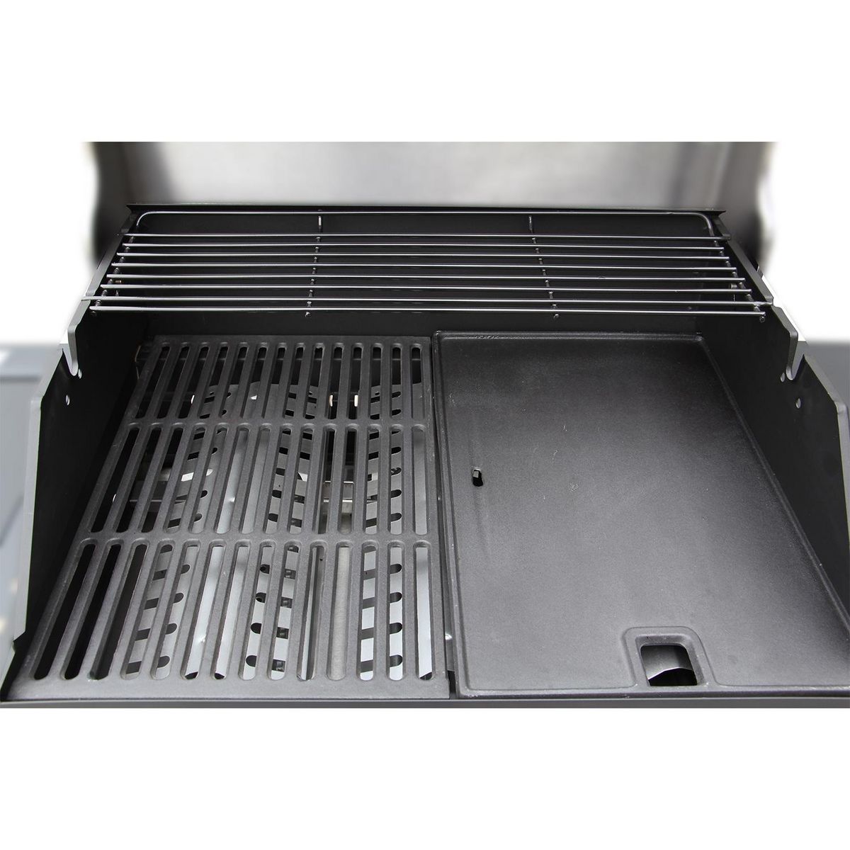 CONCEPT USINE Barbecue à gaz et plancha 3 + 1 brûleurs avec ustensiles ACOMA