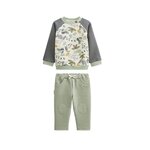 Petit Béguin Ensemble enfant sweat et pantalon en molleton Boavista. Coloris disponibles : Vert
