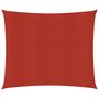Voir la diapositive 2 : VIDAXL Voile d'ombrage 160 g/m^2 Rouge 2x2,5 m PEHD
