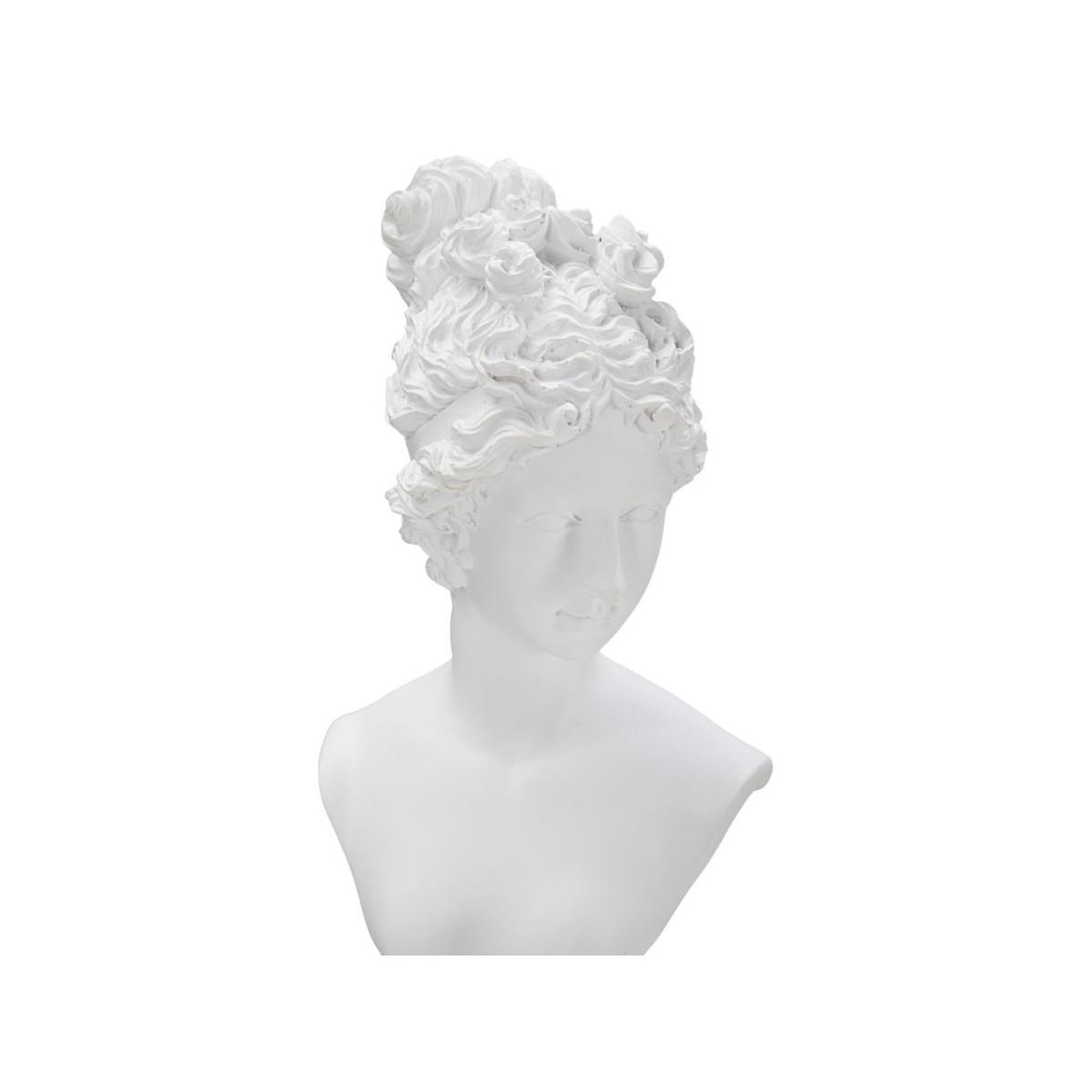 Voir la diapositive 3 : Paris Prix Statuette buste femme déco  terrence  35cm blanc
