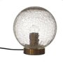 Voir la diapositive 1 : The Home Deco Factory Lampe à poser boule en verre ciselé