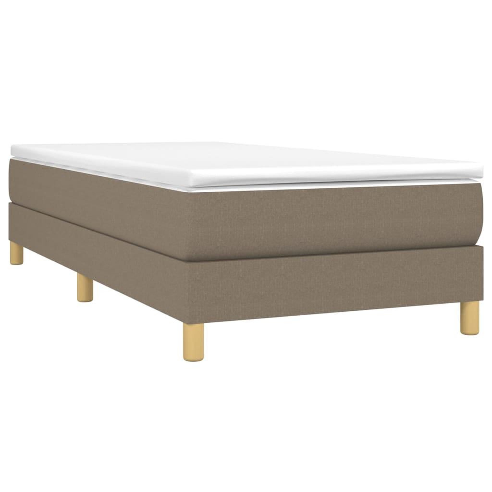 Voir la diapositive 3 : VIDAXL Cadre de lit sans matelas taupe 80x200 cm tissu