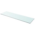 VIDAXL Panneau pour etagere Verre transparent 110 x 30 cm