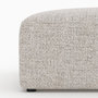 Voir la diapositive 2 : Rendez vous déco Pouf carré pour canapé modulable en tissu beige-Hestia