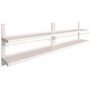 Voir la diapositive 6 : VIDAXL Etageres murales flottantes a 2 niveaux 2 pcs Inox 300x30 cm