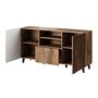 Voir la diapositive 2 : BEST MOBILIER Come - buffet bas - effet bois - 2 portes, 1 tiroir et 1 niche - 150 cm