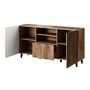 Voir la diapositive 2 : BEST MOBILIER Come - buffet bas - effet bois - 150 cm - style contemporain
