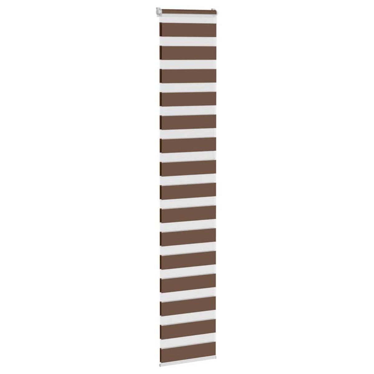 VIDAXL Store zebre marron 40x230 cm largeur du tissu 35,9 cm polyester