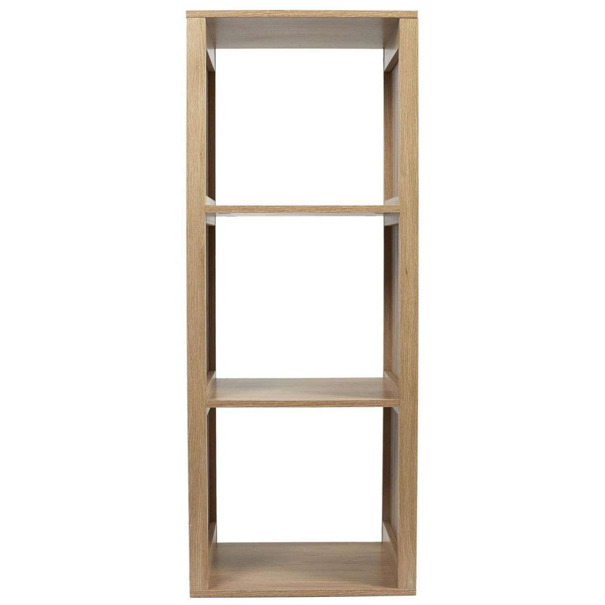 The Home Deco Factory Etagère de rangement 3 cases Saulk en bois - Marron