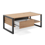 Voir la diapositive 3 : CONCEPT USINE Table basse industrielle avec tiroir KOTOR