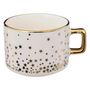 Voir la diapositive 2 : Paris Prix Lot de 4 Mugs sur Rack  Etoiles  17cl Blanc & Bleu