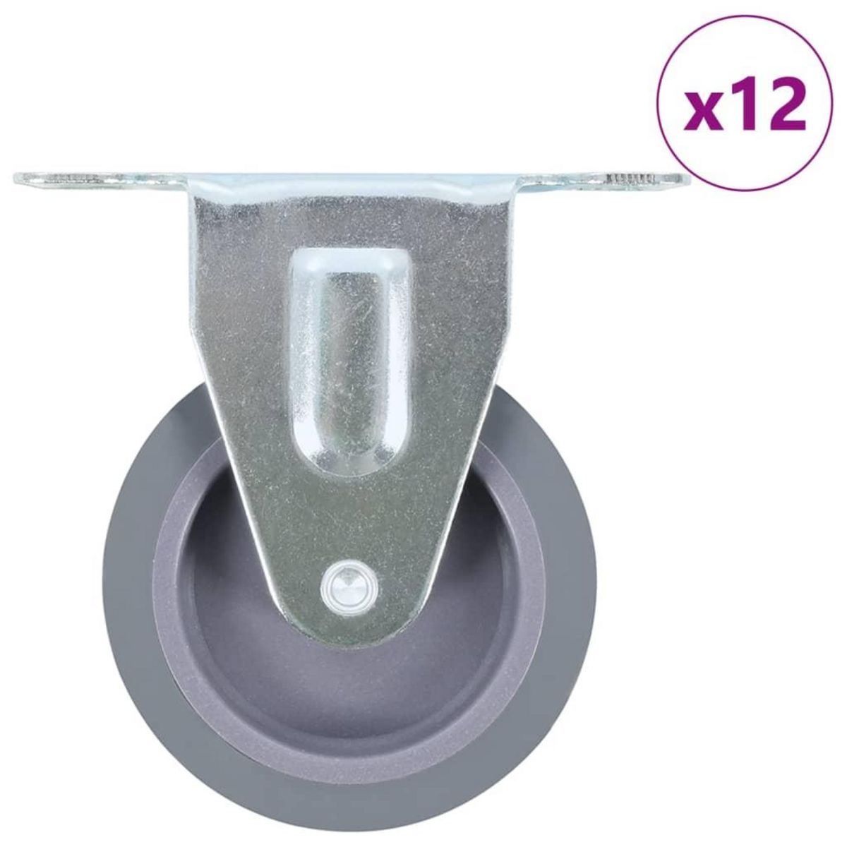 VIDAXL 12 pcs Roulettes fixes 75 mm