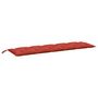 Voir la diapositive 2 : VIDAXL Coussin de banc de jardin rouge melange 180x50x7 cm tissu