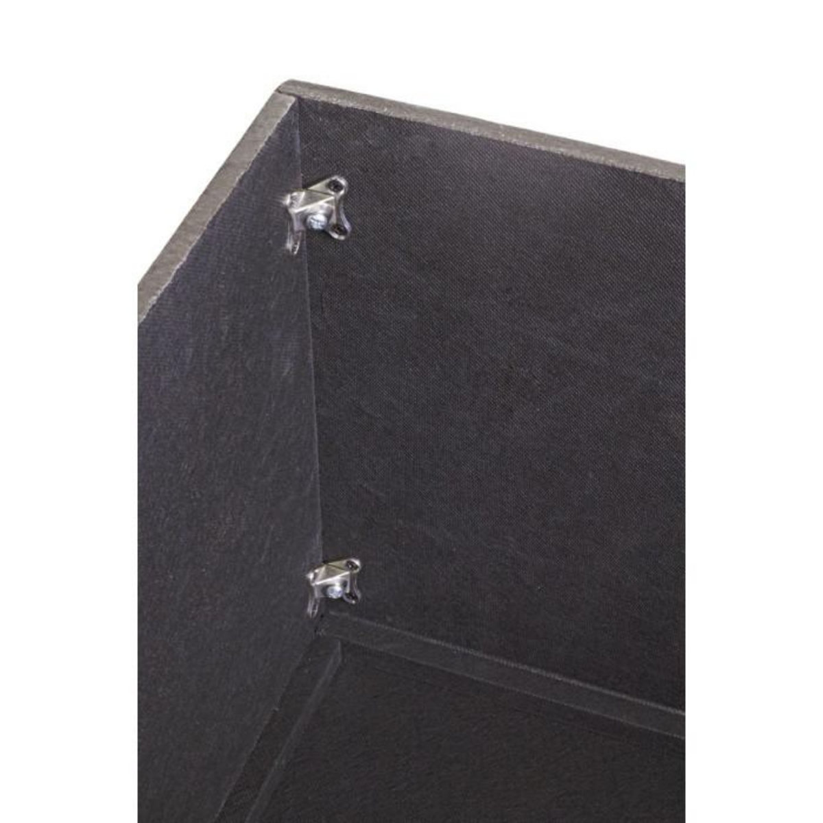 Paris Prix Coffret de Rangement Velours  Idaya  65cm Anthracite