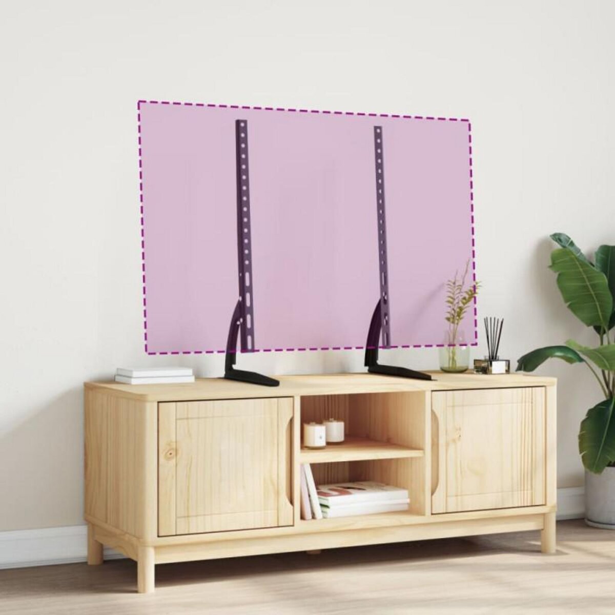 VIDAXL Support TV 2 pcs pour écran 37 75 pouces max VESA 600x400 mm