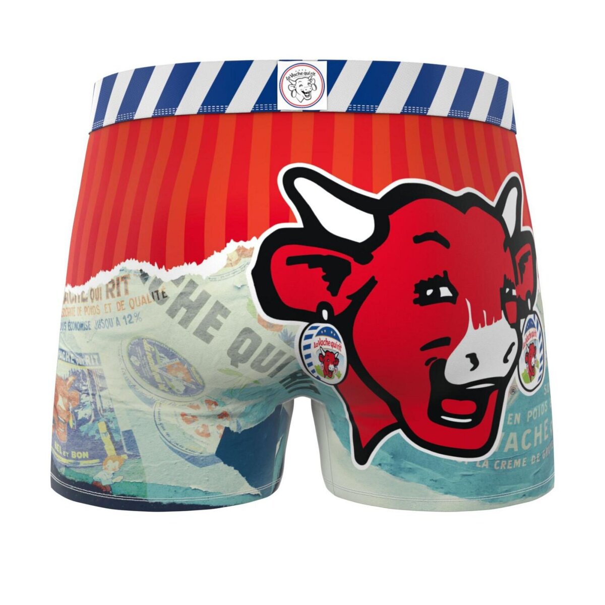 FREEGUN Lot de 3 boxers enfant la Vache qui Rit