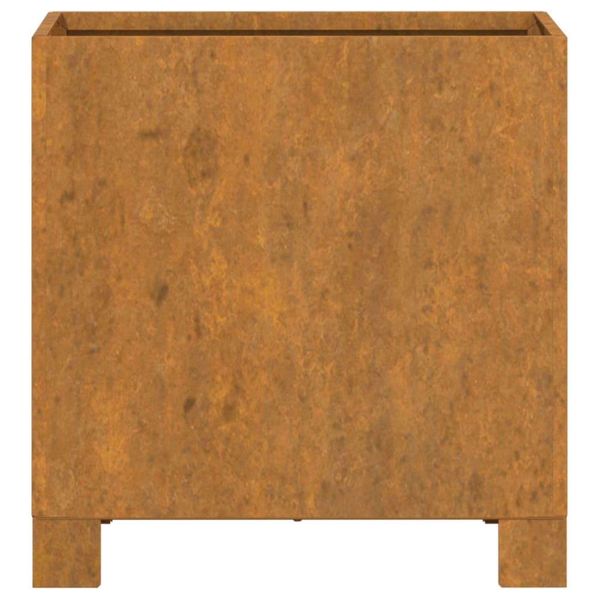 Voir la diapositive 5 : VIDAXL Jardiniere avec pieds Rouille 32x30x33 cm Acier corten