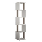 Habitat et Jardin Bibliothèque en bois  Piri  - 35 x 30 x 161 cm - BlancMoka clair