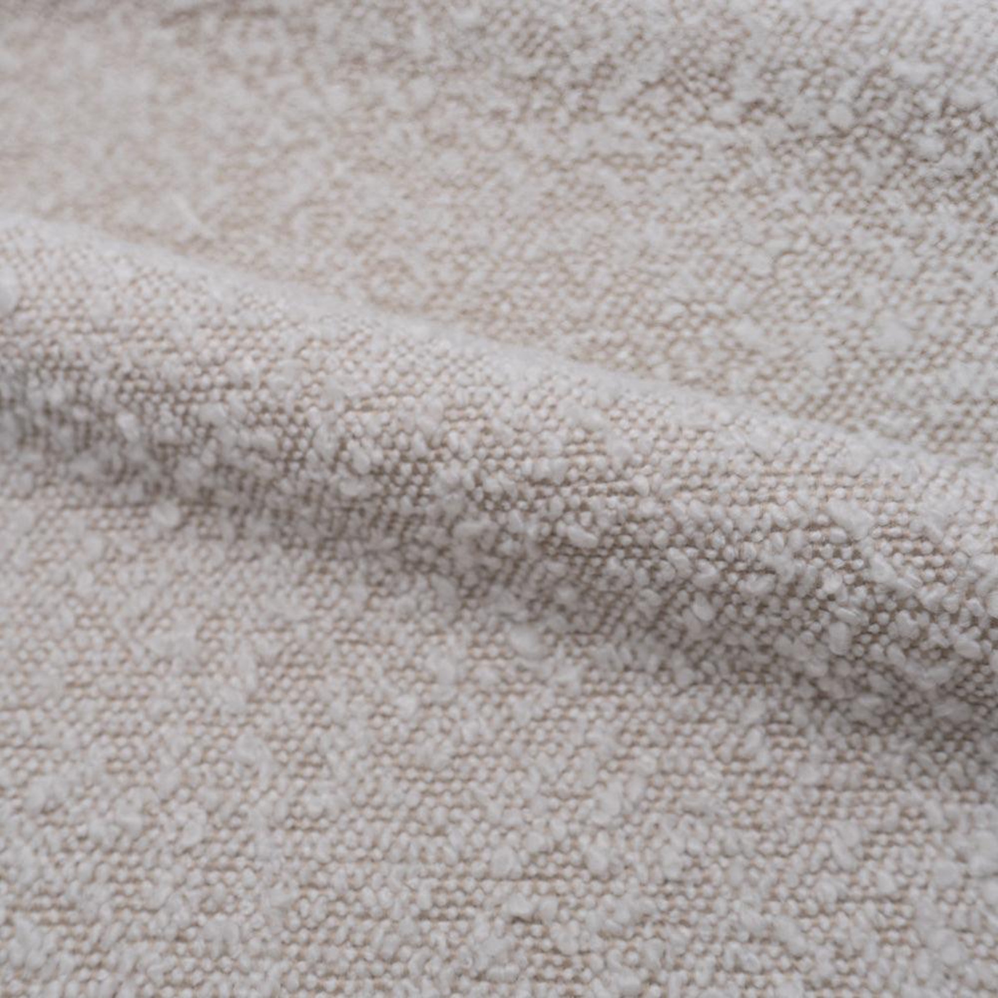 Voir la diapositive 3 : MAISON PAVANE Canapé 3 places en tissu bouclé blanc-nova