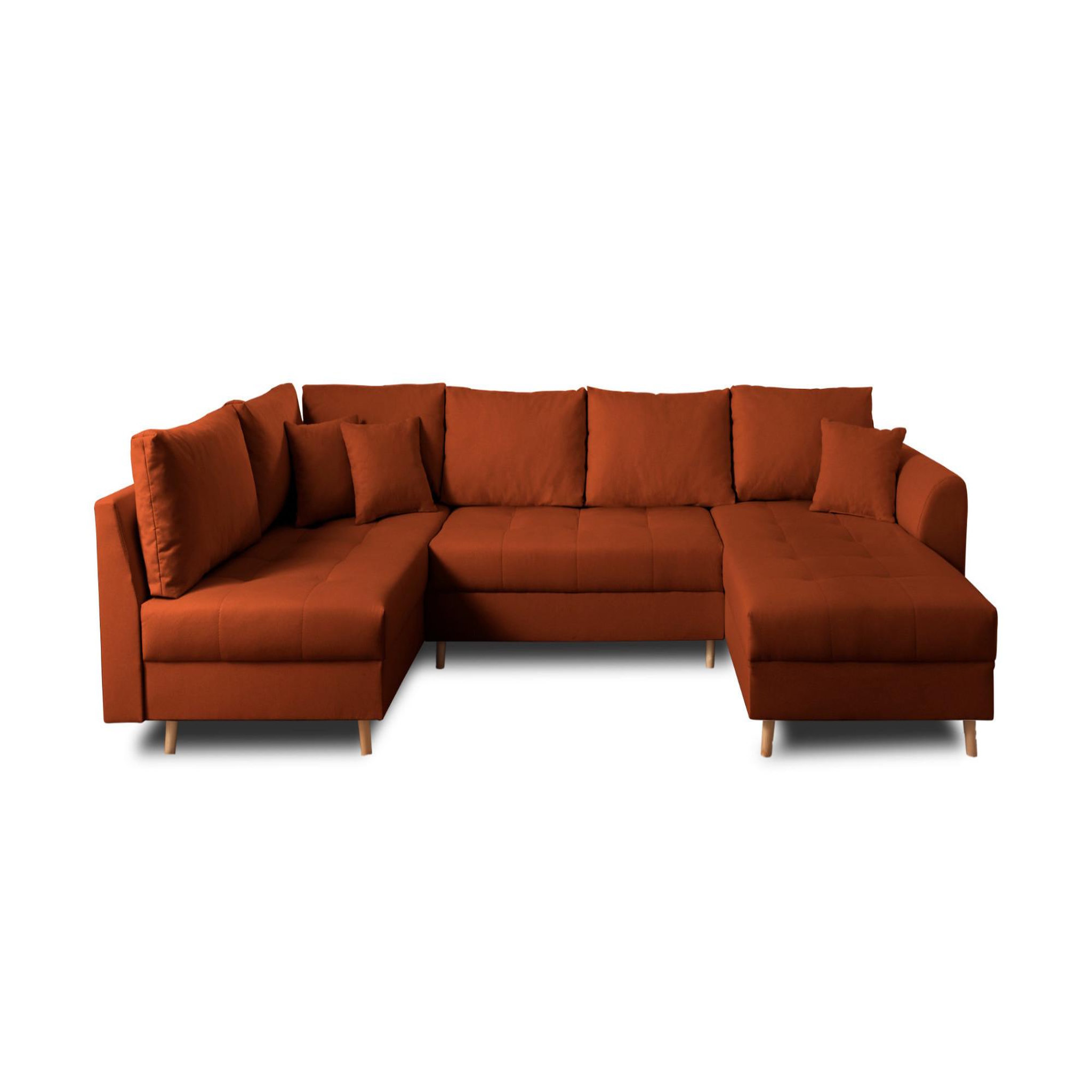 Voir la diapositive 5 : LISA DESIGN Rune - canapé panoramique - 7 places - style scandinave - gauche