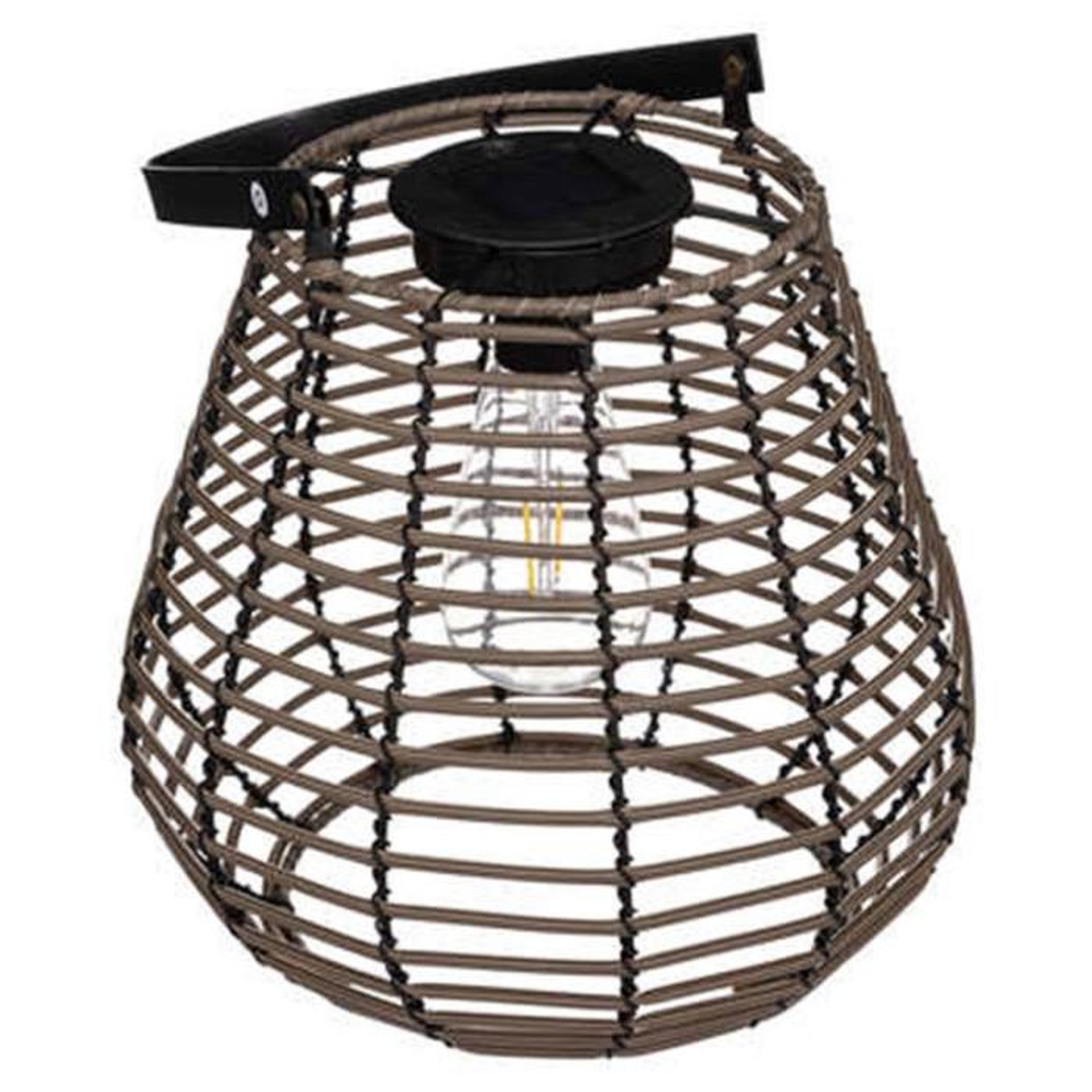 Voir la diapositive 2 : ATMOSPHERA Lampe Solaire d'Extérieur  Viky  26cm Marron Tonka