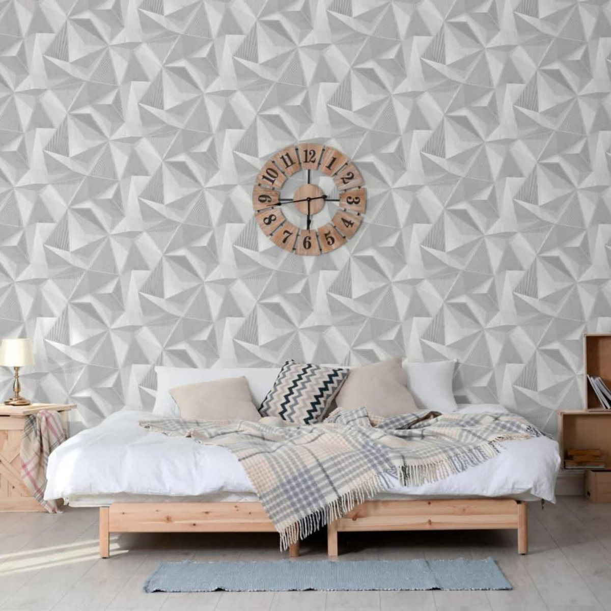 DUTCH WALLCOVERINGS DUTCH WALLCOVERINGS Papier peint Onyx Gris clair