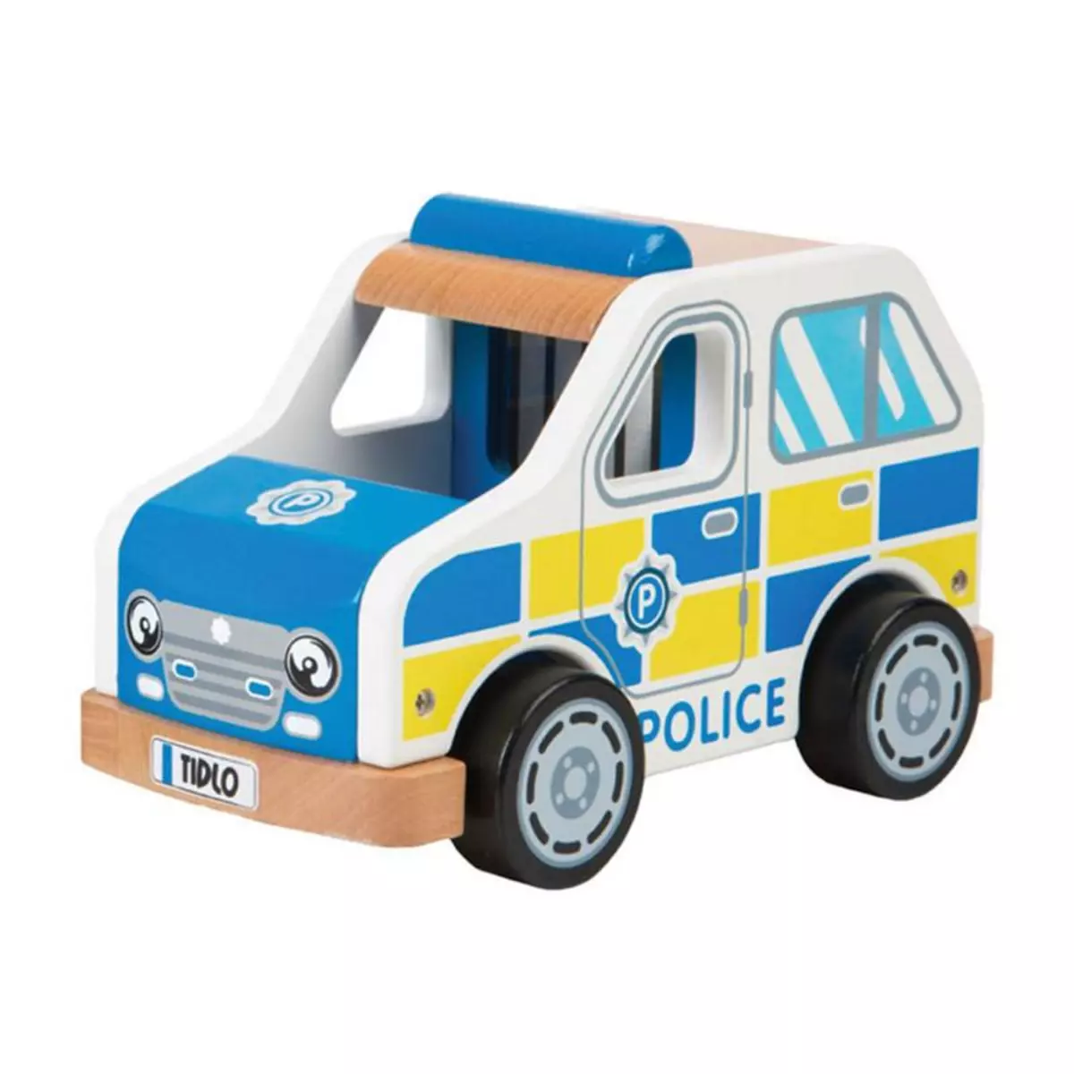 BIGJIGS Bigjigs - Wooden police car T0508