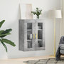Voir la diapositive 3 : VIDAXL Armoire murale gris beton 69,5x34x90 cm