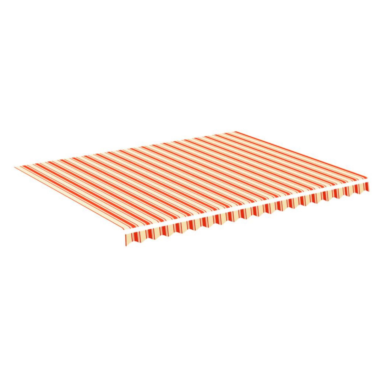 VIDAXL Tissu de remplacement pour auvent Jaune et orange 4,5x3,5 m