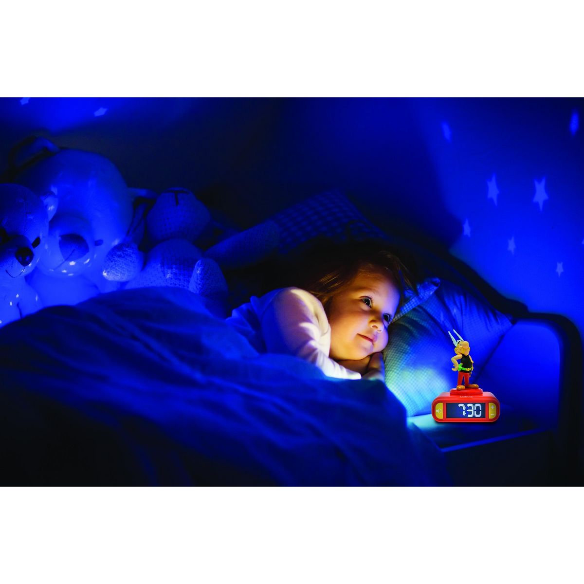 Lexibook Réveil avec veilleuse Astérix en 3D