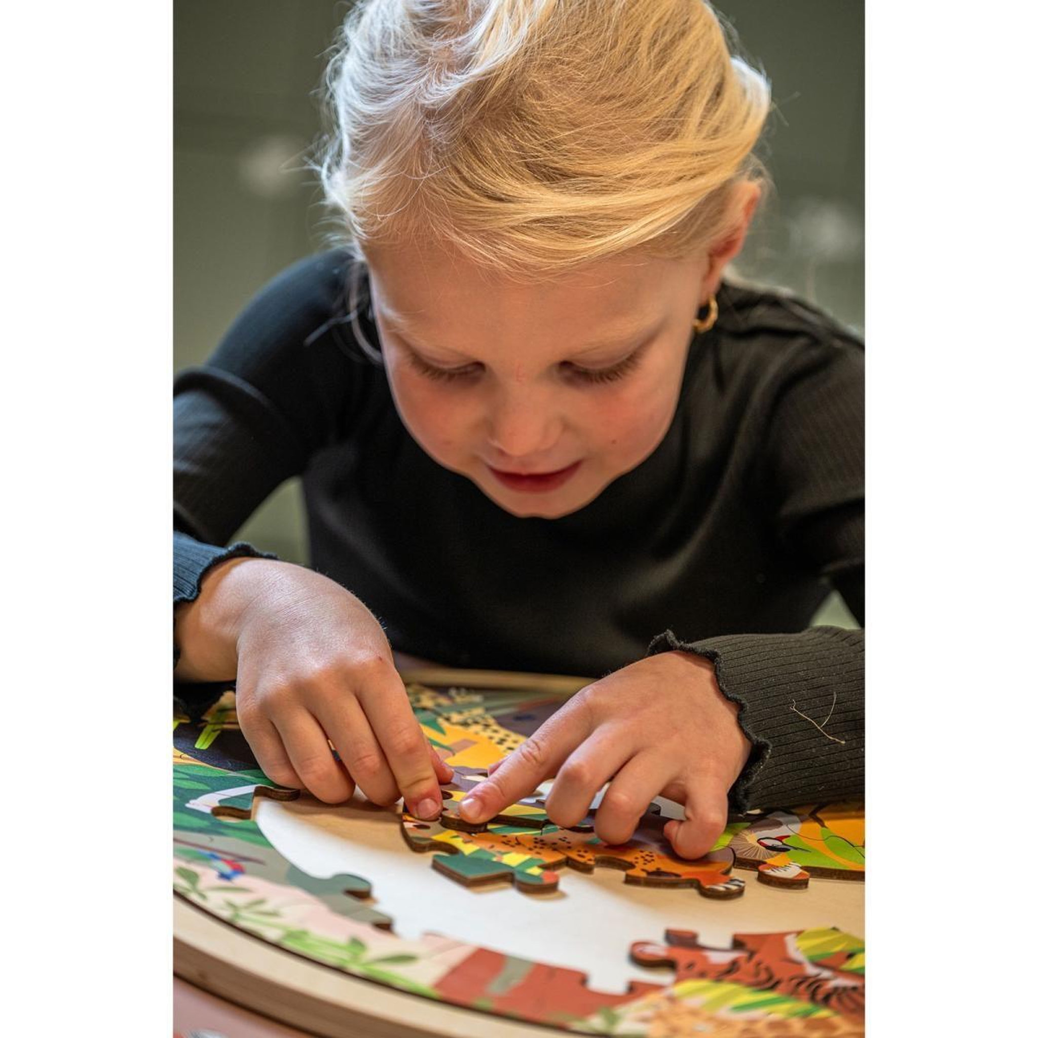 Voir la diapositive 3 : EDUCO Habitats - savane — 49 pièces de puzzle