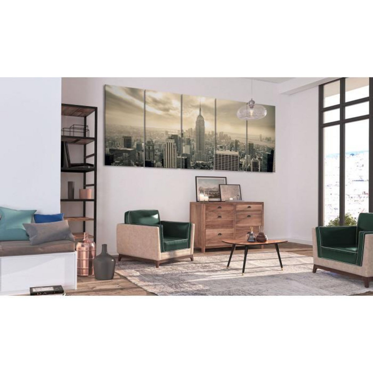 Paris Prix Tableau Imprimé  Beige Manhattan