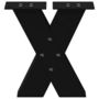 Voir la diapositive 5 : VIDAXL Pieds de table basse forme de X 2 pcs noir 30x(30-31) cm acier