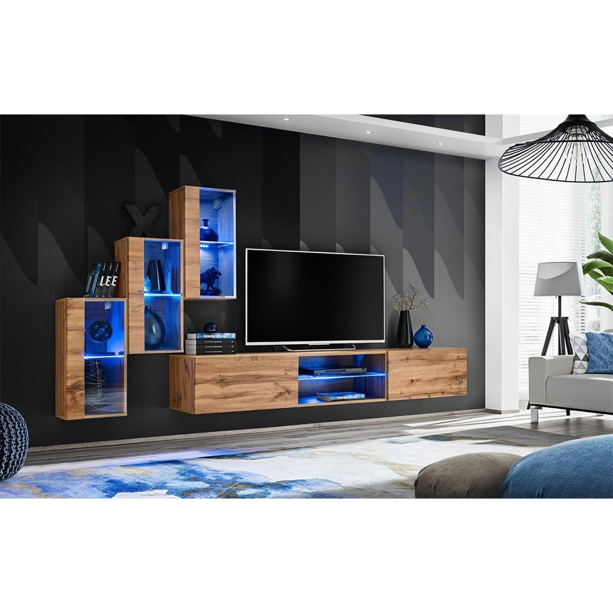 Voir la diapositive 2 : Paris Prix Ensemble meuble tv  switch xxii  210cm naturel