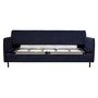 Voir la diapositive 2 : Paris Prix Canapé 3 Places Convertible  Maple  192cm Bleu