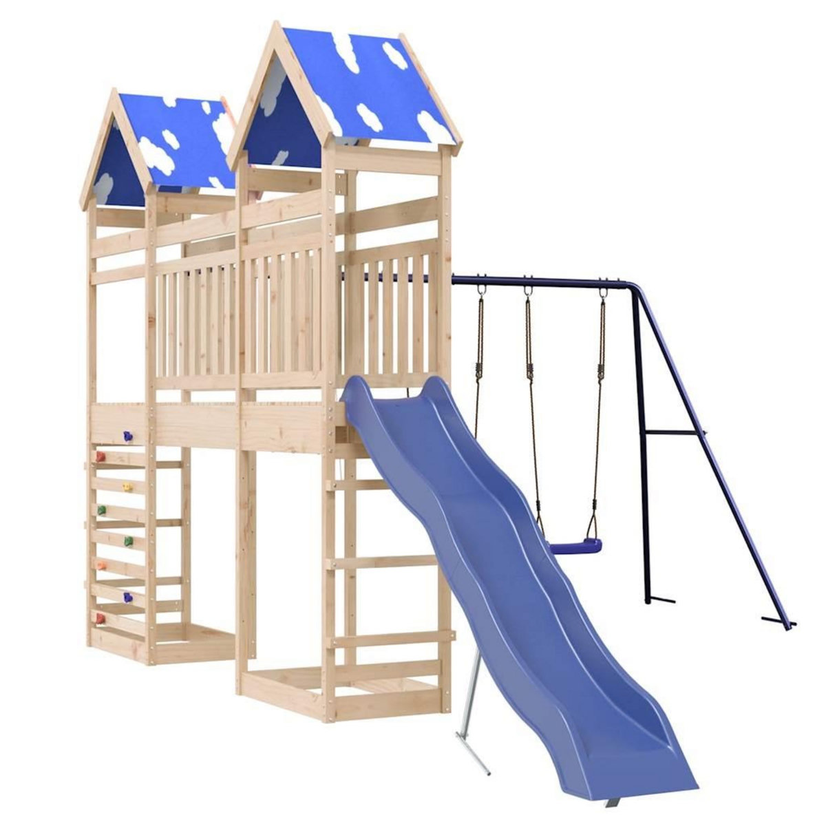 VIDAXL Aire de jeux d'exterieur bois de pin massif