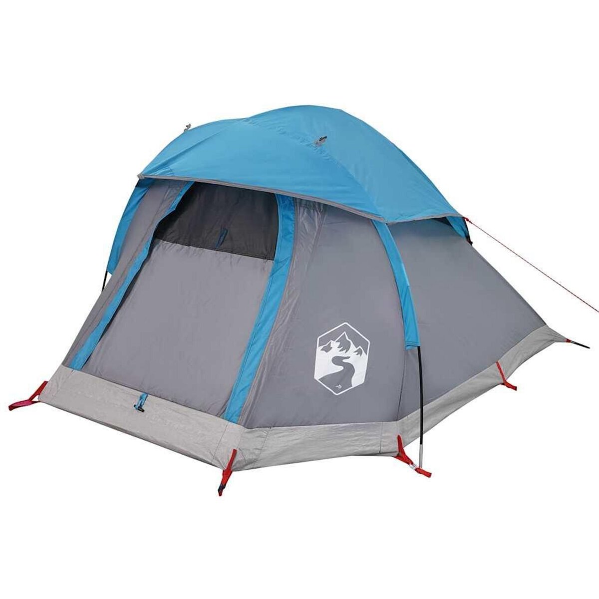 VIDAXL Tente de camping a dome 1 personne bleu impermeable