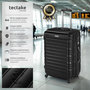 Voir la diapositive 2 : tectake Set de valises trolley rigides 4 parties, en plastique ABS robuste noir
