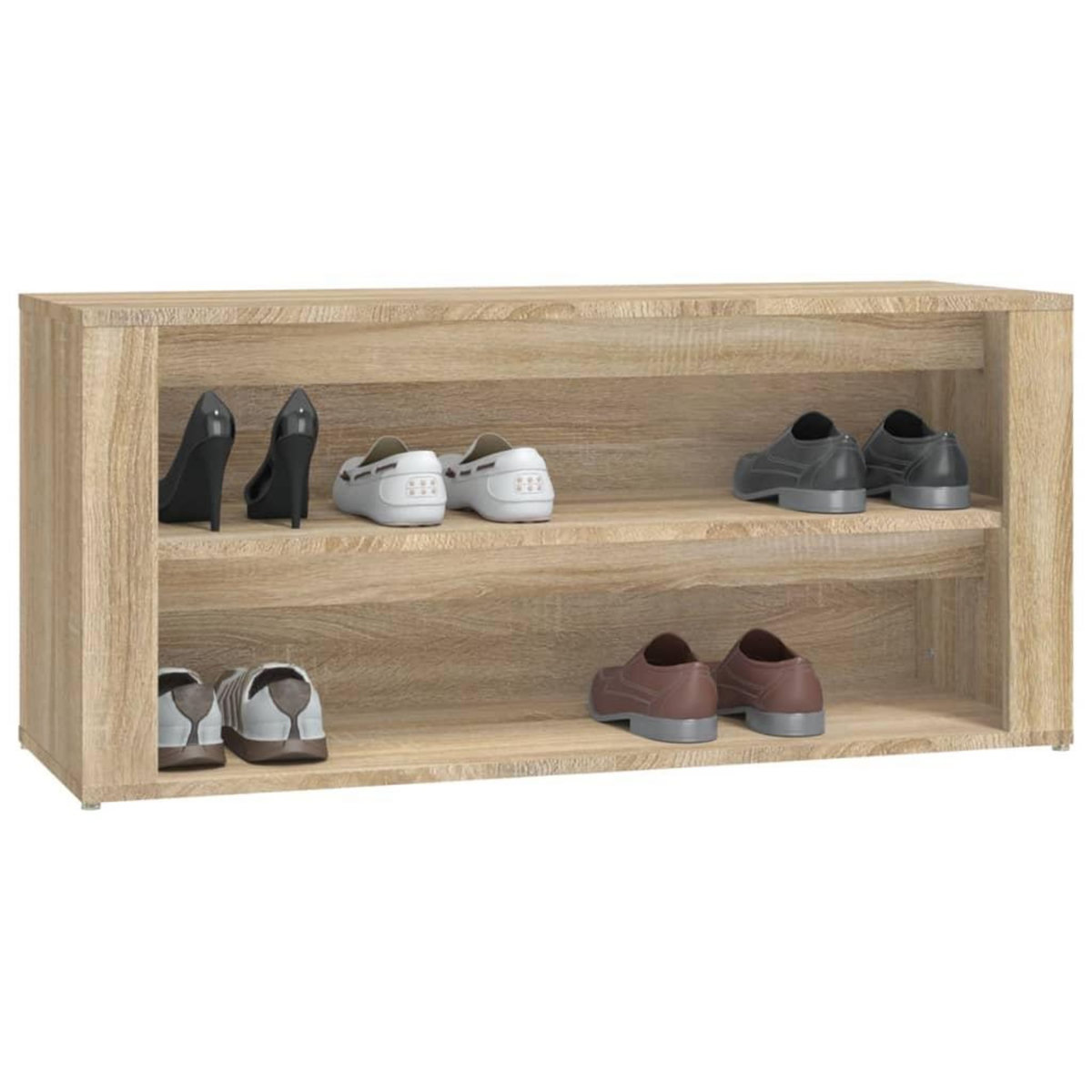 VIDAXL Etagere a chaussures Chene sonoma 100x35x45cm Bois d'ingenierie