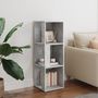 Voir la diapositive 3 : VIDAXL Armoire d'angle Gris beton 33x33x100 cm Bois d'ingenierie