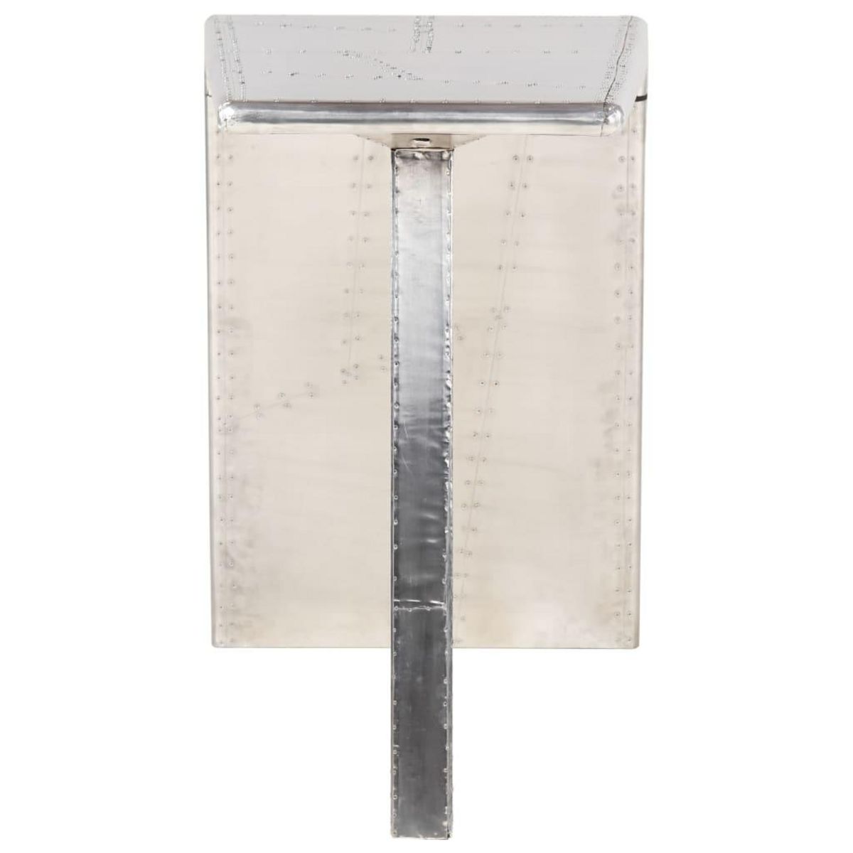 VIDAXL Bureau style avion Argente 112x50x76 cm Metal