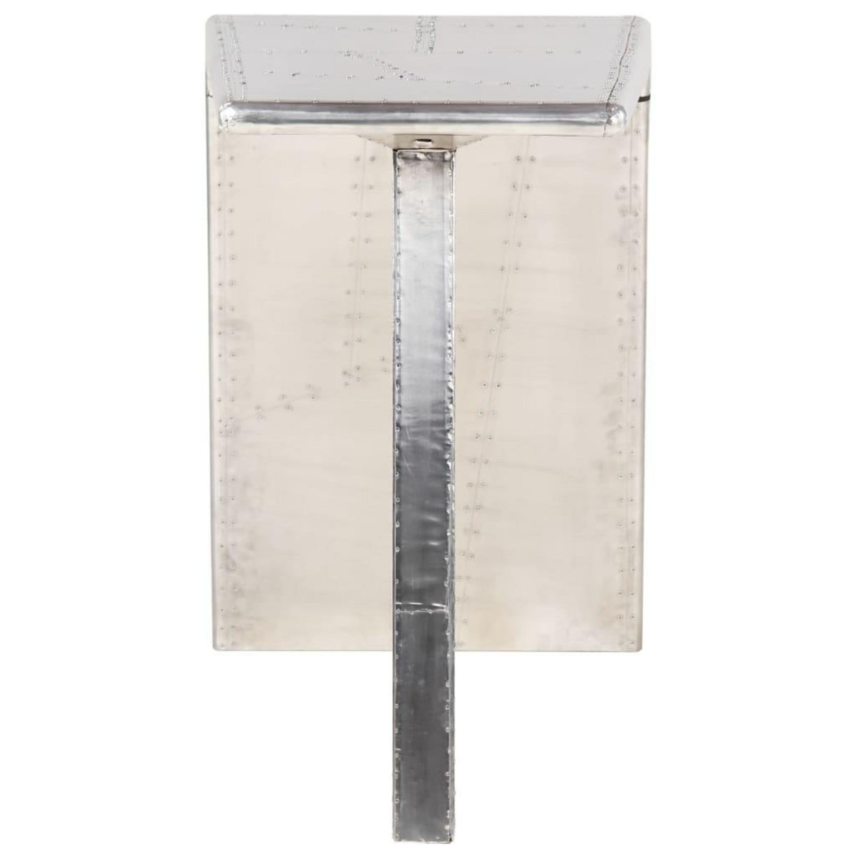 VIDAXL Bureau style avion Argente 112x50x76 cm Metal