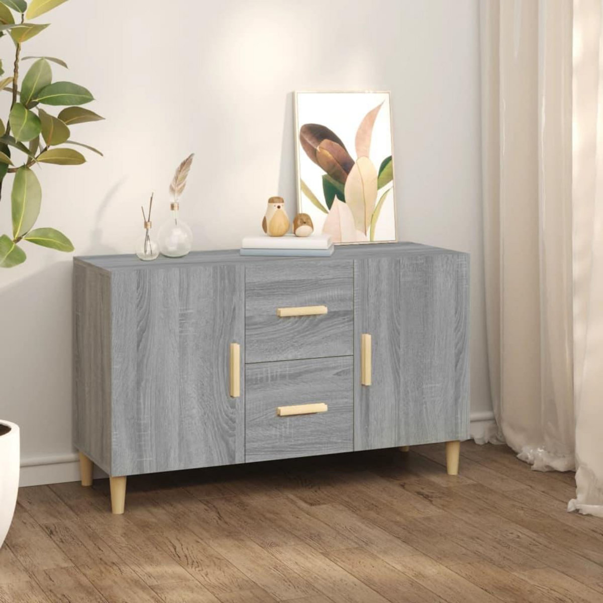 VIDAXL Buffet sonoma gris 100x36x60 cm bois d'ingenierie