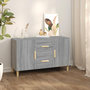 Voir la diapositive 1 : VIDAXL Buffet sonoma gris 100x36x60 cm bois d'ingenierie
